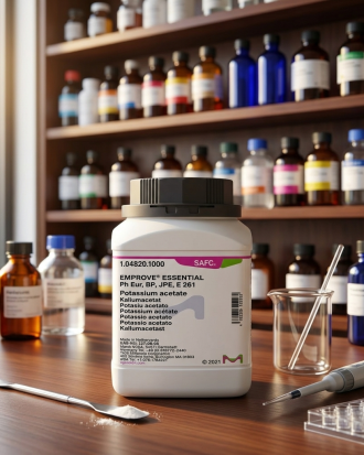 KALIUM ACETATE 104820 / MERCK 1.04820 25GR / KALIUM ASETAT / CH₃COOK / CAS 127-08-2 (REPACK)