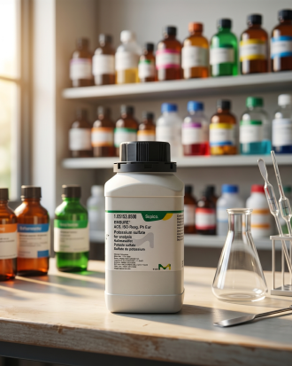 Potassium Sulfate (Kalium Sulfat) Merck EMSURE® 105153 merupakan bahan kimia laboratorium grade analisis dengan standar ACS, ISO, dan Ph Eur. Cocok digunakan untuk aplikasi laboratorium, quality control, penelitian, pendidikan, analisis kimia, dan kebutuhan industri. Produk memiliki kemurnian tinggi dan konsistensi kualitas untuk hasil analisis yang akurat dan stabil.