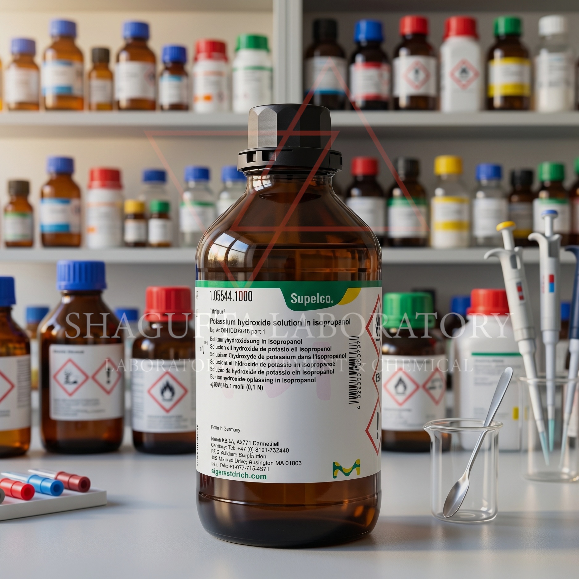 Potassium Hydroxide Solution in Isopropanol TitriPur Merck 1L Reagen Titrasi Laboratorium