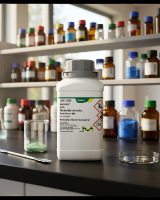 Supelco EMSURE® Nickel(II) Chloride Hexahydrate ACS for Analysis merupakan bahan kimia laboratorium analytical grade berkualitas tinggi untuk kebutuhan analisis, quality control (QC), penelitian, pendidikan, dan aplikasi industri. Produk original Merck/Supelco dengan standar ACS dan kemurnian tinggi untuk hasil pengujian laboratorium yang akurat dan konsisten.