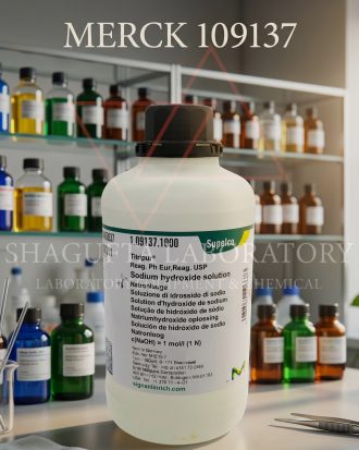 Supelco Sodium Hydroxide Solution Merck 109137 1 Liter 1 mol/L 1.09137.1000 – Larutan Natrium Hidroksida Reagen Titrasi Laboratorium