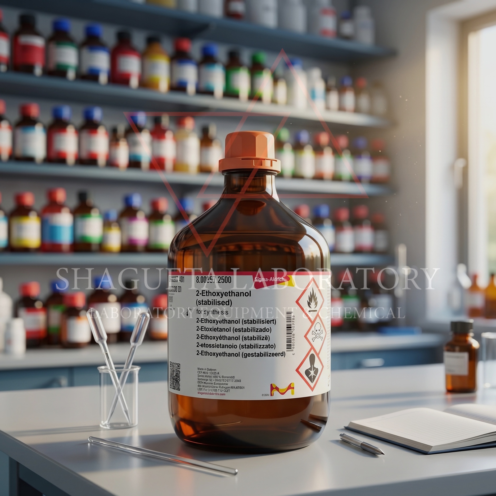2-Ethoxyethanol (stabilized) Sigma Aldrich kode 800857 merupakan bahan kimia laboratorium berkualitas tinggi untuk kebutuhan sintesis, penelitian, quality control, dan aplikasi industri. Cocok digunakan pada laboratorium pendidikan, farmasi, kimia, manufaktur, dan institusi penelitian profesional.