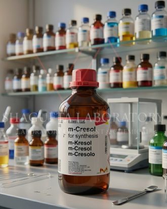 m-Cresol for Synthesis merupakan bahan kimia laboratory grade berkualitas tinggi yang digunakan untuk sintesis organik, penelitian laboratorium, quality control, intermediate kimia, dan aplikasi industri. Cocok digunakan pada laboratorium penelitian, pendidikan, QC industri, dan pengembangan formulasi kimia.