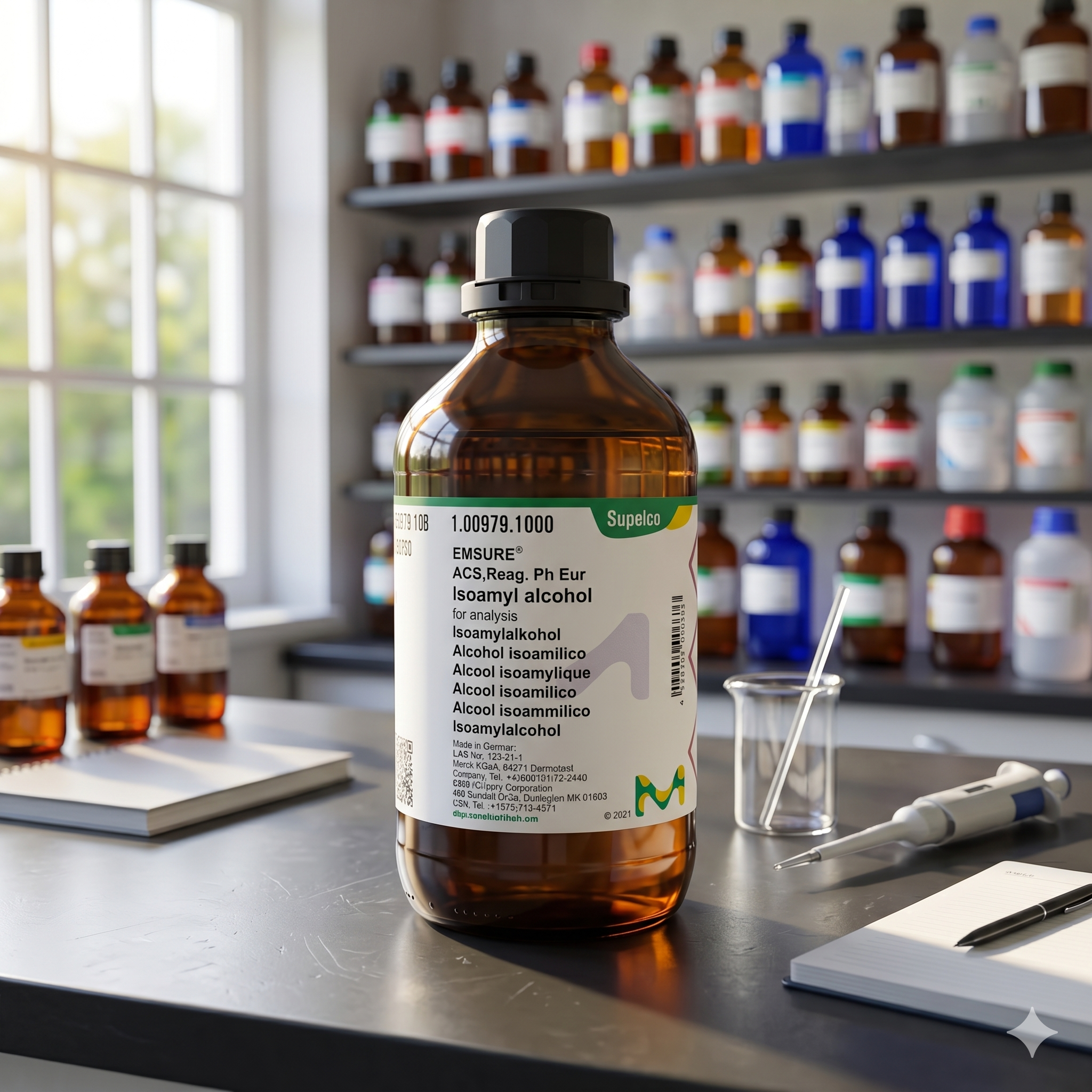 Isoamyl Alcohol EMSURE Merck 50ML – ACS Analytical Grade untuk Laboratorium (REPACK)