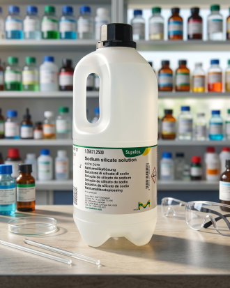 Sodium Silicate Solution Extra Pure Supelco 105621 Merck 50ML Bahan Kimia Laboratorium & Industri (REPACK)