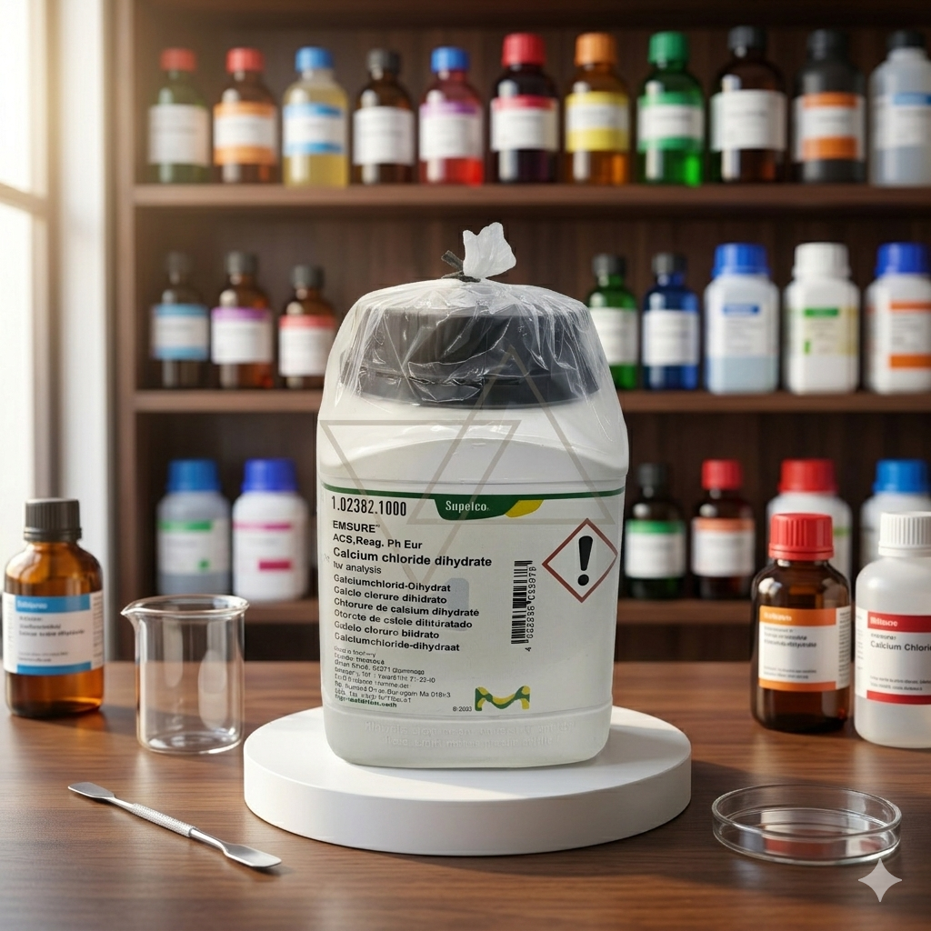 Calcium Chloride Dihydrate EMSURE® ACS Merck/Supelco 102382 1Kg | Reagen Analitik Laboratorium