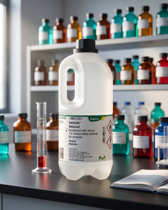 Ethanol Denatured EMSURE Merck 2.5 Liter – Ethanol dengan 1% MEK untuk Analisis Laboratorium