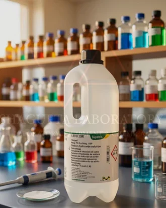 Supelco Sodium Hydroxide Solution Merck 109137 2,5 Liter  1 mol/L 1.09137 – Larutan Natrium Hidroksida Reagen Titrasi Laboratorium