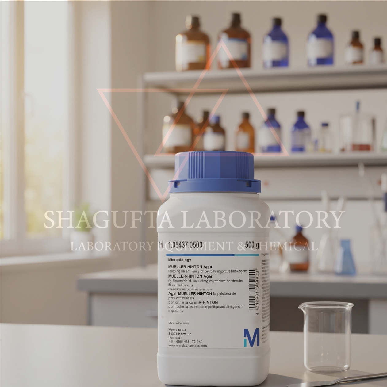 Mueller-Hinton Agar 10GR Katalog 105437 – Media Mikrobiologi untuk Uji Kepekaan Antibiotik (AST) | SHAGUFTA LABORATORY (REPACK)