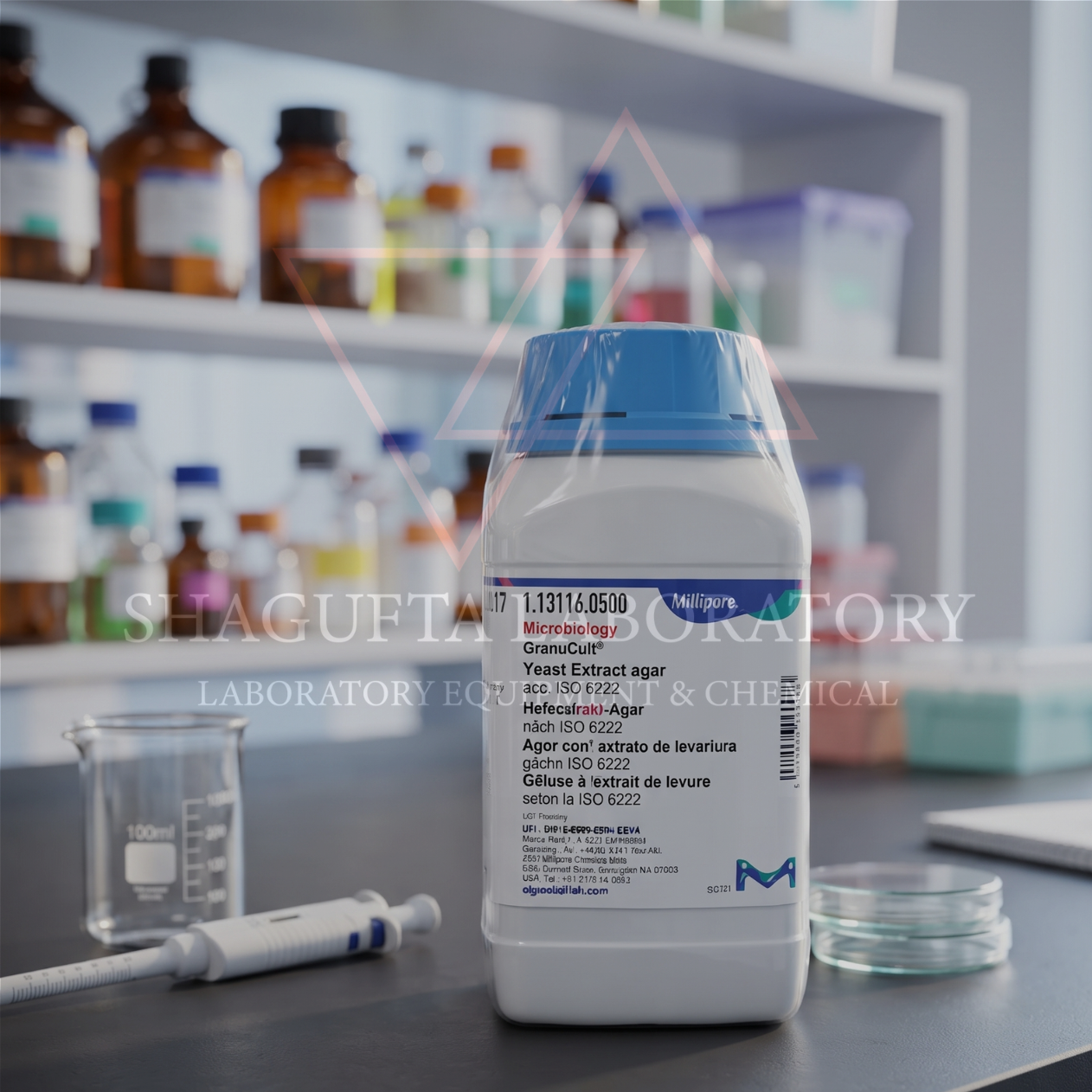 Merck GranuCult® Prime 113116 Yeast Extract Agar 500 g acc. ISO 6222 / Media Mikrobiologi untuk Enumerasi Mikroorganisme Air